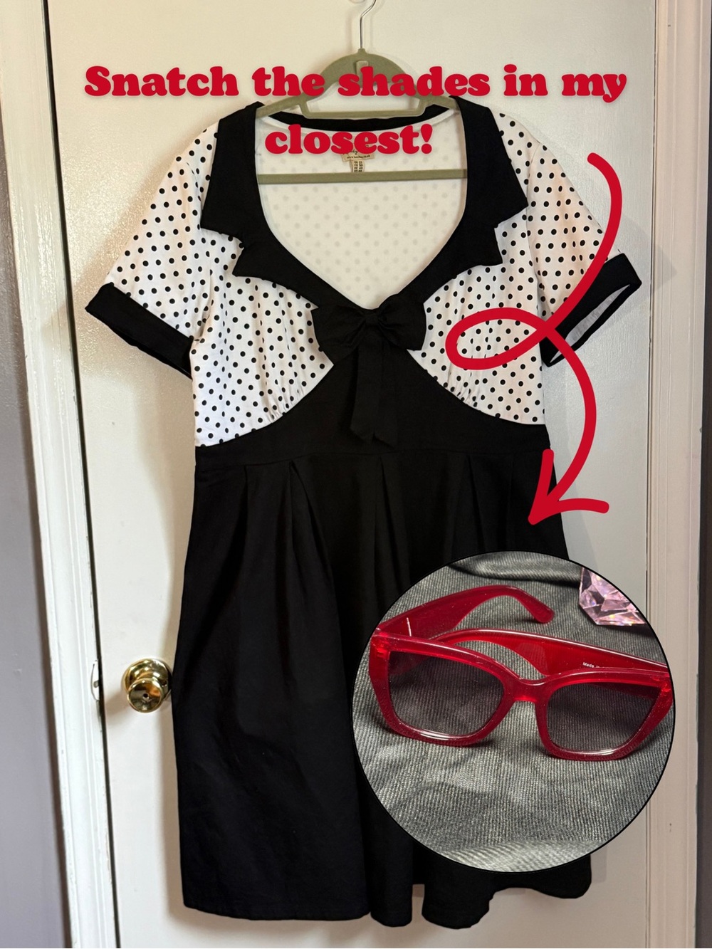 Lindy Bop Polka Dot Rockabilly Fit & Flare Dress *Fits 2X*
